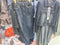 Ladies Casual Denim Jacket With Back Slit Long Skirts